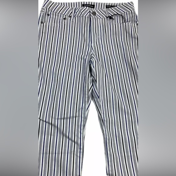 2 PAIRS NEEDLE & CLOTH STRIPED JEANS - Picture 10 of 11